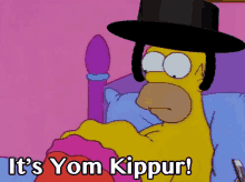 Its Yom Kippur GIF - Yom Kippur Rabbi Homer GIFs