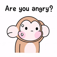 monkey animal embarrassed angry freak out