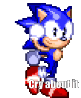 Sonic The Hedgehog Cry About It Sticker - Sonic The Hedgehog Cry About It Dance Stickers