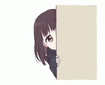 Anime Peek GIF - Anime Peek Hiding - Discover & Share GIFs