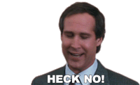 Heck No Clark Griswold Sticker - Heck No Clark Griswold Christmas Vacation Stickers
