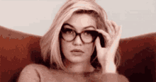 Shocked Eyeglass GIF - Shocked Eyeglass Down GIFs