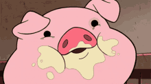 Piggy Milk All Over The Plae GIF - Piggy Milk All Over The Plae Eating Like A Pig GIFs
