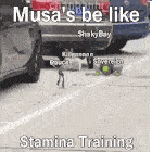 Feels Stamina Man Musas Be Like Sticker - Feels Stamina Man Musas Be Like Stamina Training Stickers