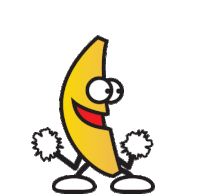 Banana Cheerer Sticker - Banana Cheerer Cheer Dance Stickers