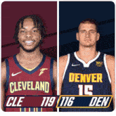 Cleveland Cavaliers (119) Vs. Denver Nuggets (116) Post Game GIF - Nba Basketball Nba 2021 GIFs
