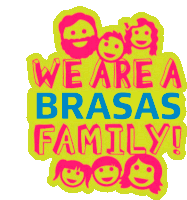 Brasas English Course Family Sticker - Brasas English Course Brasas Family Stickers