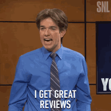 I Get Great Reviews Saturday Night Live GIF - I Get Great Reviews Saturday Night Live I Have Good Feedback GIFs