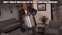 What I Think Of When Kids Ask To Carry Something Important GIF - What I Think Of When Kids Ask To Carry Something Important GIFs