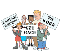 Enough Recess Get Back To Work Ashley Spinelli Sticker - Enough Recess Get Back To Work Enough Recess Recess Stickers
