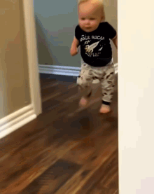 Baby Turns Around GIF - Baby Turns Around Runs Away GIFs