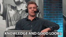 Knowledge And Good Looks Dave Olson GIF - Knowledge And Good Looks Dave Olson Dolsonlive GIFs
