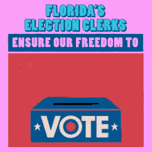 Florida Election Clerks Ensure Our Freedom To Vote Thank You Election Clerks GIF - Florida Election Clerks Ensure Our Freedom To Vote Thank You Election Clerks Thank You GIFs