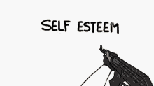 Domics Self Esteem GIF - Domics Self Esteem Gun GIFs