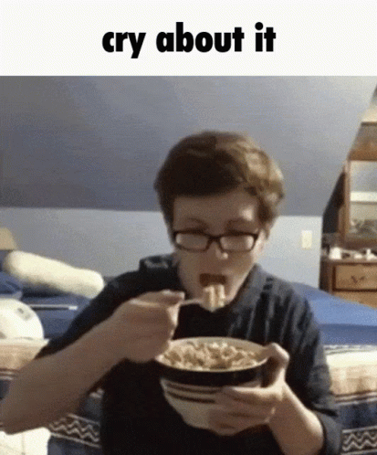 Scott The Woz Cry About It GIF - Scott The Woz Cry About It Cereal GIFs
