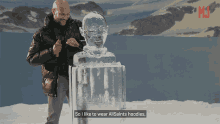 So I Like To Wear All Saints Hoodies Keegan Michael Key GIF - So I Like To Wear All Saints Hoodies Keegan Michael Key Ice Sculpture GIFs