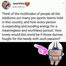 jarod kintz sports charity passion jarod kintz sports charity passion