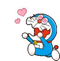 Doraemon Doraemon Jump Sticker - Doraemon Doraemon Jump Doraemon In Love Stickers