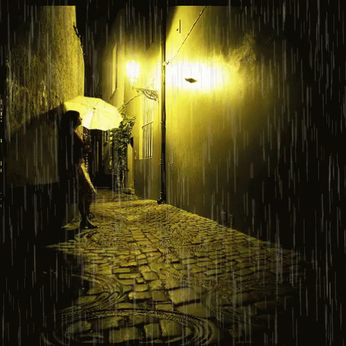 Bajo La Lluvia GIF - Rain Waiting Mood - Discover & Share GIFs
