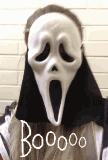 boo scary scream mask face