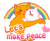 Lets Make Pesce Rainbow Sticker - Lets Make Pesce Rainbow Kitten Stickers