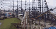 Acceleration Up And Down GIF - Acceleration Up And Down Wooden Rollercoaster GIFs