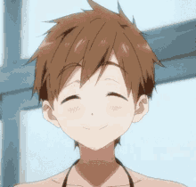 Anime Sonrisa Quiero Verte GIF - Anime Sonrisa Sonrojado GIFs
