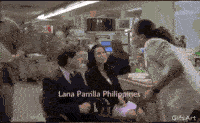 Lana Parrilla Shakehands Sticker - Lana Parrilla Shakehands Regina Mills Stickers