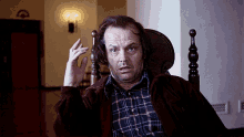 "All Work And No Play Makes Jack A Dull Boy." GIF - Jack Nicholson Theshining Horror GIFs