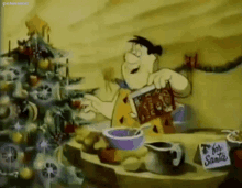 Fred Flintstone Fruity Pebbles GIF - Fred Flintstone Fruity Pebbles Cereal GIFs
