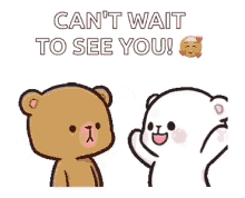Milk And Mocha Cant Wait To See You GIF - Milk And Mocha Cant Wait To See You Excited GIFs
