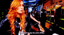 Wwe Becky Lynch GIF - Wwe Becky Lynch I Cant Wait To Slap The Smirk Off You GIFs