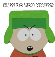 How Do You Know Kyle Broflovski Sticker - How Do You Know Kyle Broflovski South Park Stickers