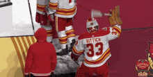 calgary flames david rittich angry mad flames