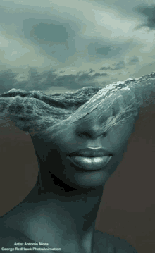 art conceptual oceans mind face