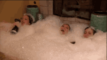 bubble bath wine bath girls