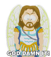 God Damn It Archangel Michael Sticker - God Damn It Archangel Michael South Park Stickers