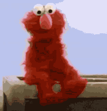 Elmo Nope GIF - Elmo Nope Hide GIFs