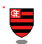 Flamengo Coração Sticker - Flamengo Coração Heart Stickers