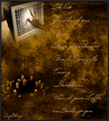Gedicht Candle GIF - Gedicht Candle Message GIFs