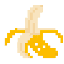 pixel art banana banana pixel art fruits giacomo cerri