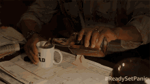 Drinking Sheriff Cortez GIF - Drinking Sheriff Cortez Panic GIFs