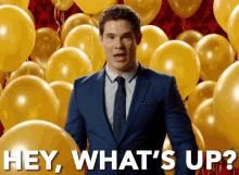 Hey, What'S Up? GIF - Mtv Awards Adam Devine Whats Up GIFs