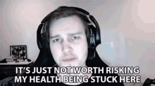 Its Just Not Worth Risking My Health Being Stuck Here Santorin GIF - Its Just Not Worth Risking My Health Being Stuck Here Santorin Flyquest GIFs