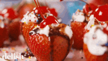strawberry dessert delish delish gifs