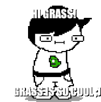 Grass Homestuck Grass Sticker - Grass Homestuck Grass John Egbert Stickers