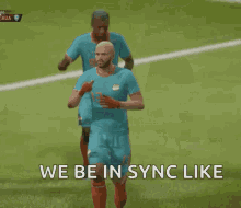 Synched We Be In Sync GIF - Synched Sync We Be In Sync GIFs