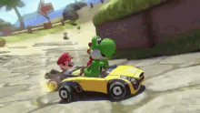 Mario Kart Yoshi GIF - Mario Kart Mario Yoshi GIFs