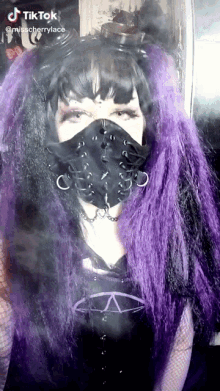 tiktok misscherrylace gothic girl goth girl cybergoth