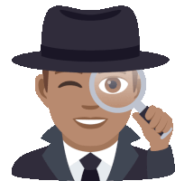 Man Detective Joypixels Sticker - Man Detective Joypixels Sleuth Stickers